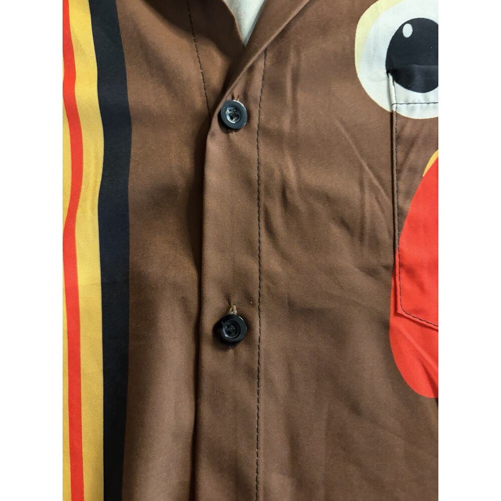 Funny Thanksgiving Turkey Button Up Shirt Men’s L Novelty Holiday Party Costume - Picture 7 of 9